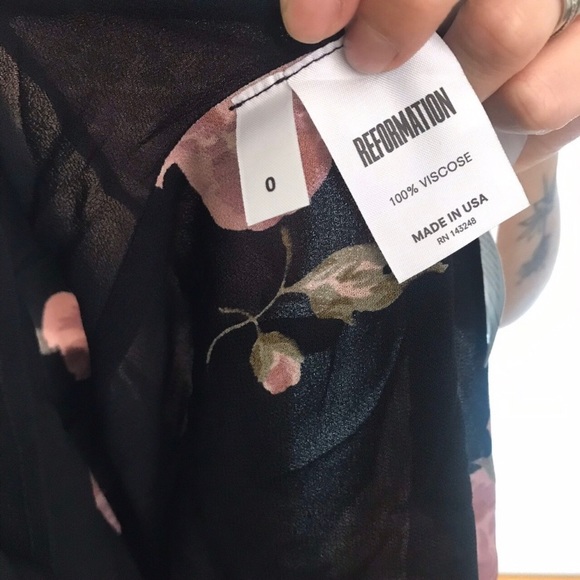 REFORMATION Floral Print Mini Dress - Picture 6 of 6